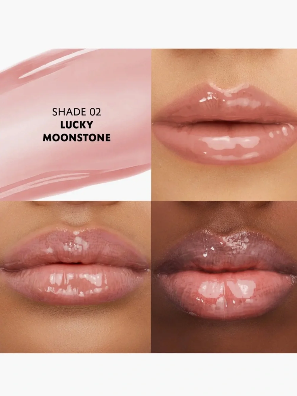 YSL 2 LUCKY MOONSTONE LOVESHINE PLUMPING LIP OIL GLOSS NEW FULLSZ